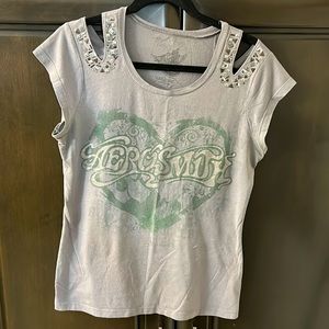 Rare***Official Aerosmith Disney rock & rollercoaster graphic tee from Disney